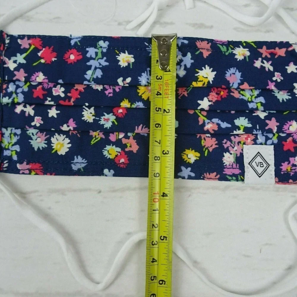 💰3/$25 Vera Bradley 2-Pack Pleated Cloth Face Masks Scattered Wildflowers